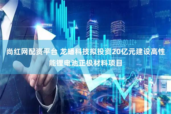 尚红网配资平台 龙蟠科技拟投资20亿元建设高性能锂电池正极材料项目