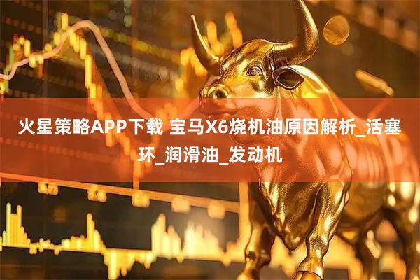 火星策略APP下载 宝马X6烧机油原因解析_活塞环_润滑油_发动机
